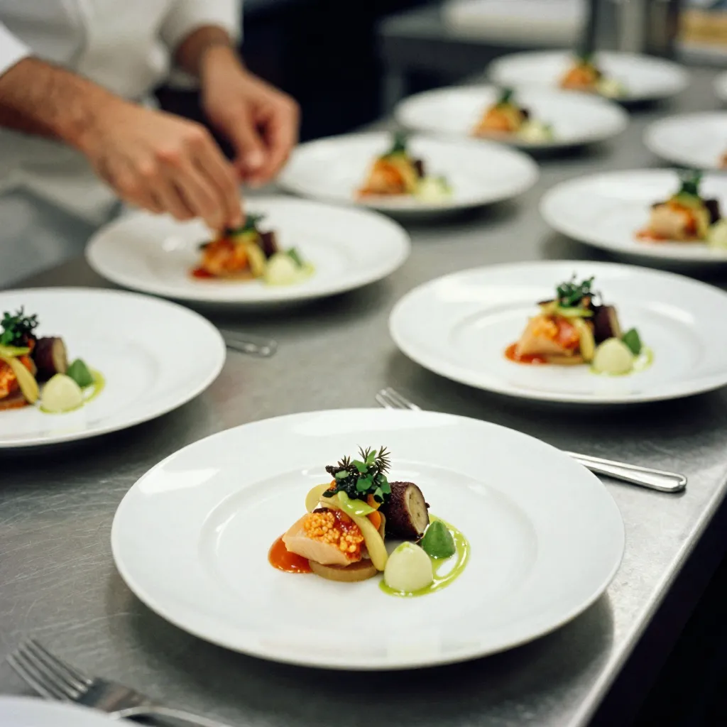 Curated tasting menu presentation